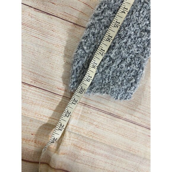 Free People Women's Heather Grey Mock Neck Knit Sweater - Small - Picture 11 of 14